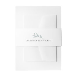 Botanische Hochzeit in Eleganform Einladungsbanderole