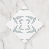 Botanische Hochzeit in Eleganform Geschenkanhänger (Rückseite)