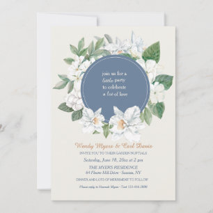 Botanische Hochzeit in Jasmine und Orchids Einladung
