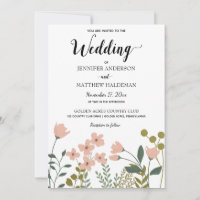 Botanische Hochzeit in Rosa