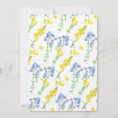 Botanische Hochzeit in Wildblume Einladung (Rückseite)