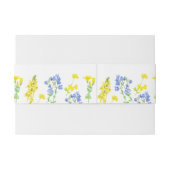 Botanische Hochzeit in Wildblume Einladungsbanderole (Rückseitenbeispiel)