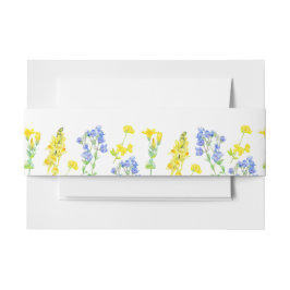 Botanische Hochzeit in Wildblume Einladungsbanderole