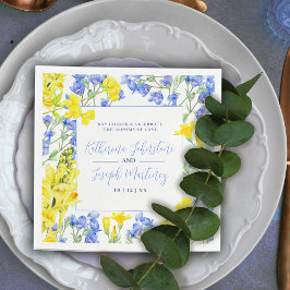 Botanische Hochzeit in Wildblume Serviette