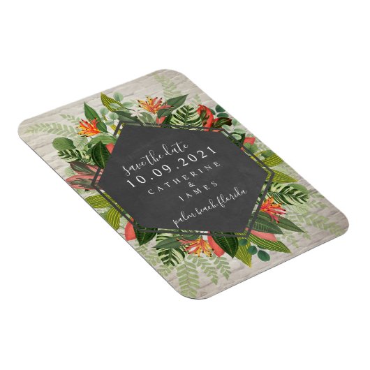 Botanische Hochzeit Magnet (Rechte Seite)
