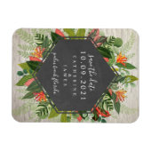 Botanische Hochzeit Magnet (Horizontal)