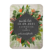 Botanische Hochzeit Magnet (Vertikal)