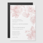 Botanische Hochzeit Magneteinladung (Vorne/Hinten)