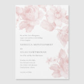Botanische Hochzeit Magneteinladung (Vorderseite)