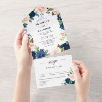 Botanische Hochzeit mit blauem Rosa