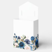 Botanische Hochzeit mit blauem Rosa Geschenkschachtel (Geöffnet)