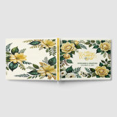 Botanische Hochzeit mit cremigem Gelb und erdigen Gästebuch (Voll)