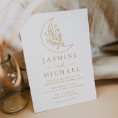 Botanische Hochzeit mit dem Moon und den Sternen Einladung