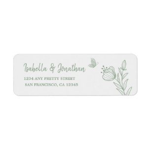 Botanische Hochzeit mit einfachem Salbei