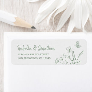 Botanische Hochzeit mit einfachem Salbei