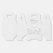 Botanische Hochzeit mit einfachem Salbei Geschenkschachtel (Ungeklappt)