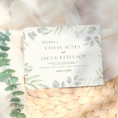 Botanische Hochzeit mit einfachen Wasserfarben