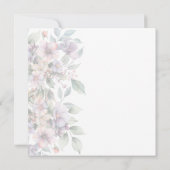 Botanische Hochzeit mit floraler Atmosphäre Einladung (Rückseite)