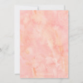 Botanische Hochzeit mit floraler Flora Einladung (Rückseite)