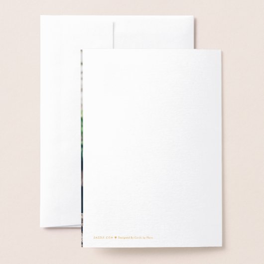 Botanische Hochzeit mit Gold Foil speichern das Da Folienkarte (Rückseite mit Umschlag)