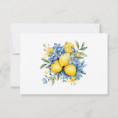 Botanische Hochzeit mit moderner Wasserfarbe RSVP Karte (Rückseite)