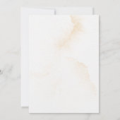 Botanische Hochzeit mit rustikalem Weiß Einladung (Rückseite)