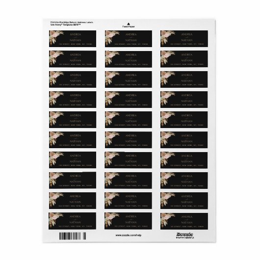 Botanische Hochzeit mit schwarzen Pampas-Gras (Vorne)