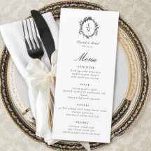 Botanische Hochzeit mit Vintagem Wappen