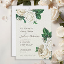 Botanische Hochzeit mit weißer Creme