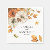 Botanische Hochzeit Personalisiert Serviette (Vorderseite)