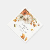 Botanische Hochzeit Personalisiert Serviette (Ecke)