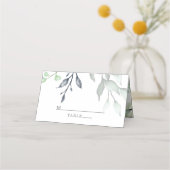 Botanische Hochzeit Platzkarte (Vorderseite)