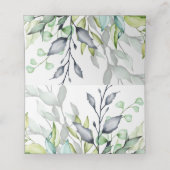 Botanische Hochzeit Platzkarte (Innenseite Aufgefaltet)
