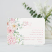 Botanische Hochzeit RSVP Begleitkarte (Stehend Vorderseite)