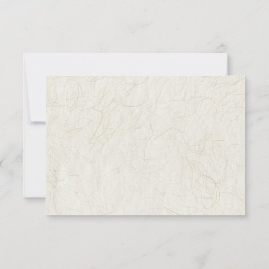 Botanische Hochzeit RSVP Karte (Rückseite)