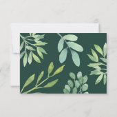 Botanische Hochzeit RSVP Karte (Rückseite)