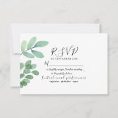 Botanische Hochzeit RSVP Karte (Vorderseite)