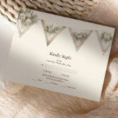 Botanische Hochzeit RSVP Karte