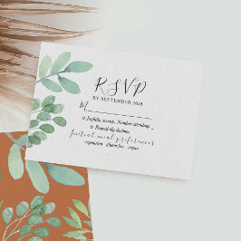 Botanische Hochzeit RSVP Karte