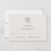 Botanische Hochzeit RSVP Karte (Vorderseite)