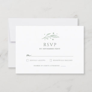 Botanische Hochzeit RSVP Karte