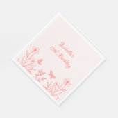 Botanische Hochzeit Serviette (Ecke)