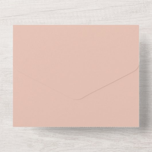 Botanische Hochzeit vom Herbst All In One Einladung (Rückseite)