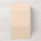 Botanische Hochzeit vom Herbst All In One Einladung (Außenbereich)