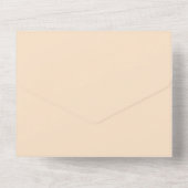 Botanische Hochzeit vom Herbst All In One Einladung (Rückseite)