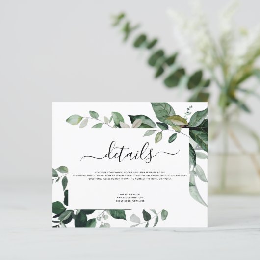 Botanische Hochzeit von Blättern (Stehend Vorderseite)