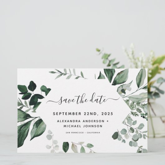 Botanische Hochzeit von Blättern (Stehend Vorderseite)