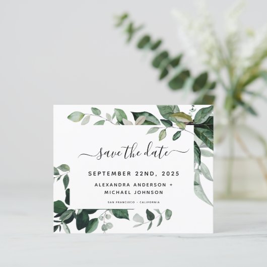 Botanische Hochzeit von Blättern (Stehend Vorderseite)