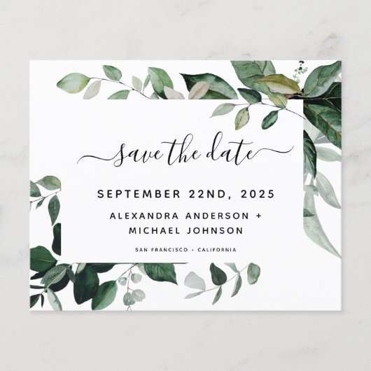 Botanische Hochzeit von Blättern (Vorderseite)