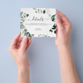 Botanische Hochzeit von Blättern Flyer (Gruppe)